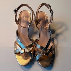 Loeffler Randall - Anny Sandal Metallic  Knotted Ankle-Strap